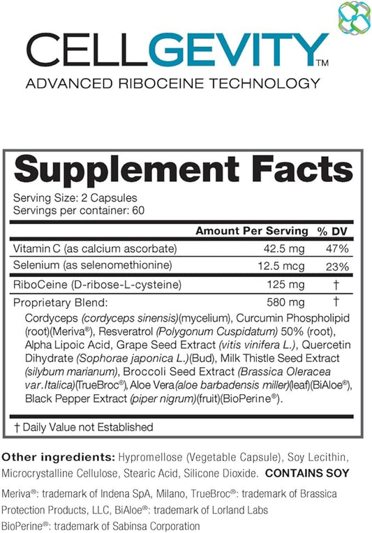 Advanced Riboceine Supplement – 120 Veg Capsules | 60 Servings