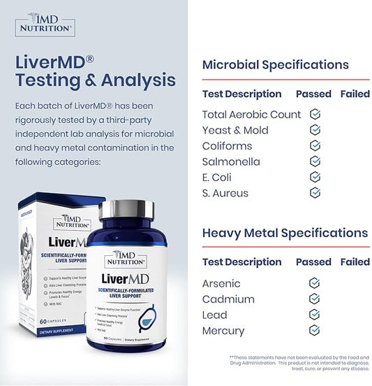 1MD Nutrition LiverMD – Liver Support Supplement | 60 Capsules
