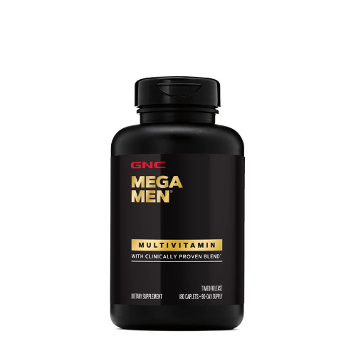 GNC Mega Men Multivitamin, Timed-Release, 180 Caplets  New