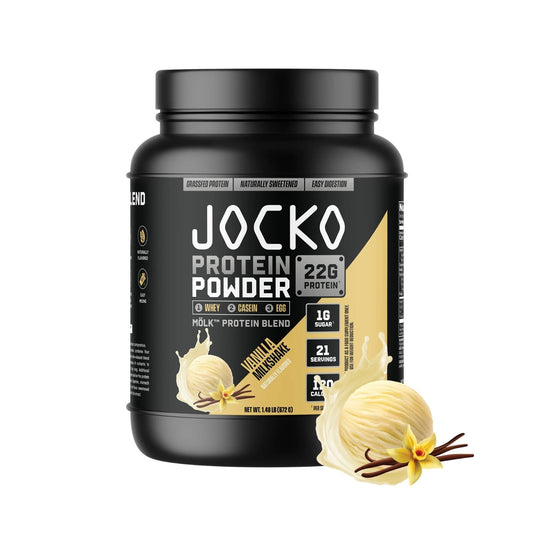 Jocko Fuel Protein Powder Vanilla Milkshake – Protein Supplement for Muscle Support & Recovery