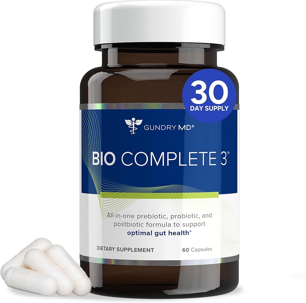 Bio Complete 3 – Advanced 3-in-1 Probiotic Supplement for Gut Health, Digestion & Weight Support – 30-Day Supply Capsules