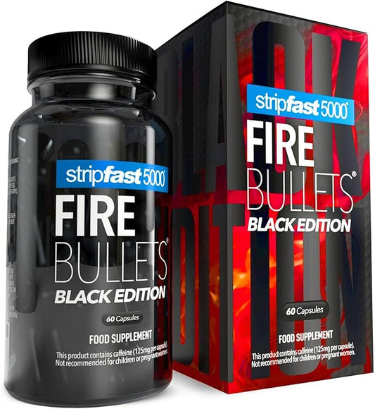 Stripfast5000 Fire Bullets Black Edition – Max Strength Weight Loss Support for Men & Women