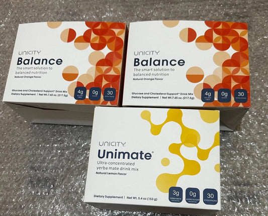 COMBO Pack UNICITY BALANCE 60ct + UNIMATE Lemon 30ct FREE SHIPPING