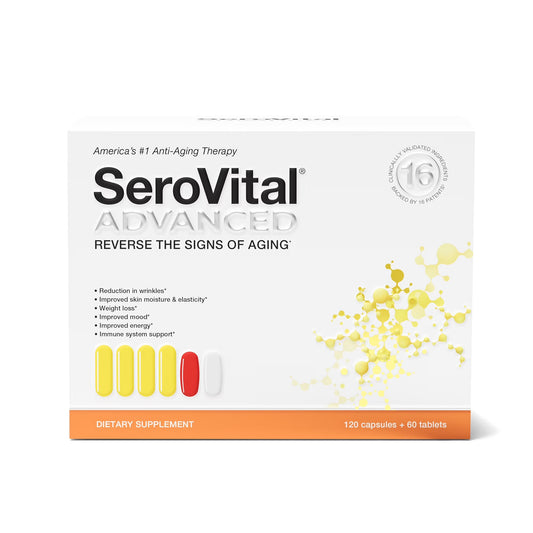 Serovital Advanced Anti-Aging Therapy Supplement – 120 Capsules + 60 Tablets